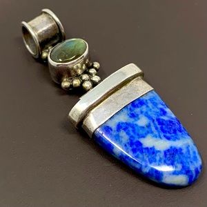Sterling Silver Lapis Lazuli Pendant